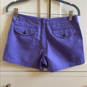Polo, ralph lauren, purple shorts size 2, side and back pockets